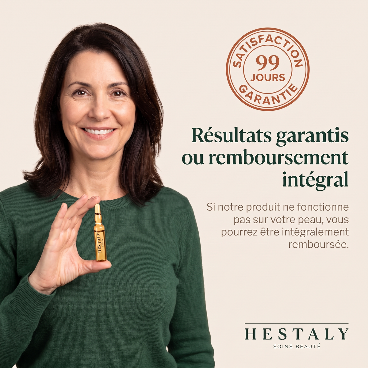 Satisfaction 99 jours, résultats garantis ou remboursement intégral